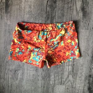 FLEO colorful print shorts(orange)(Lg)